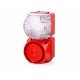 Комбинированный свето-звуковой оповещатель ASS-P+QDS Белый 24 V AC/DC, 48 V AC/DC