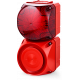 Комбинированный свето-звуковой оповещатель ASS-T+QDS Красный 230-240 V AC, 120-240 V AC